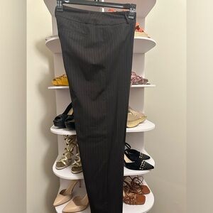 Chico's Black Pinstripe Straight Leg Pants